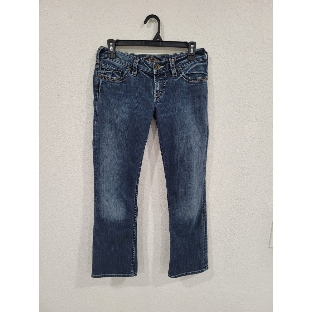 Silver Jeans Co Santorini Straight Leg Medium Wash Blue Denim Jeans 28 Y2K #P